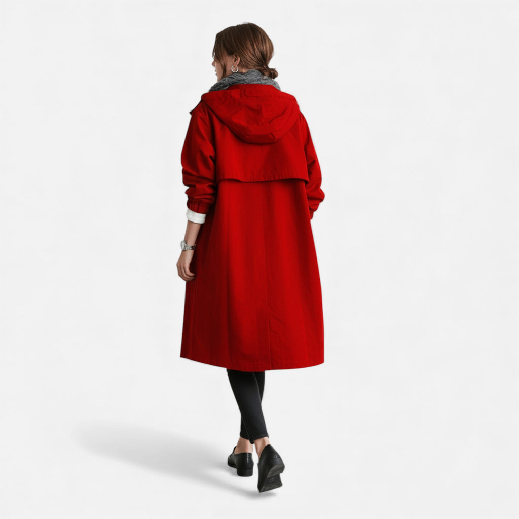 Amarendi | Trench Femme – Capuche Élégante