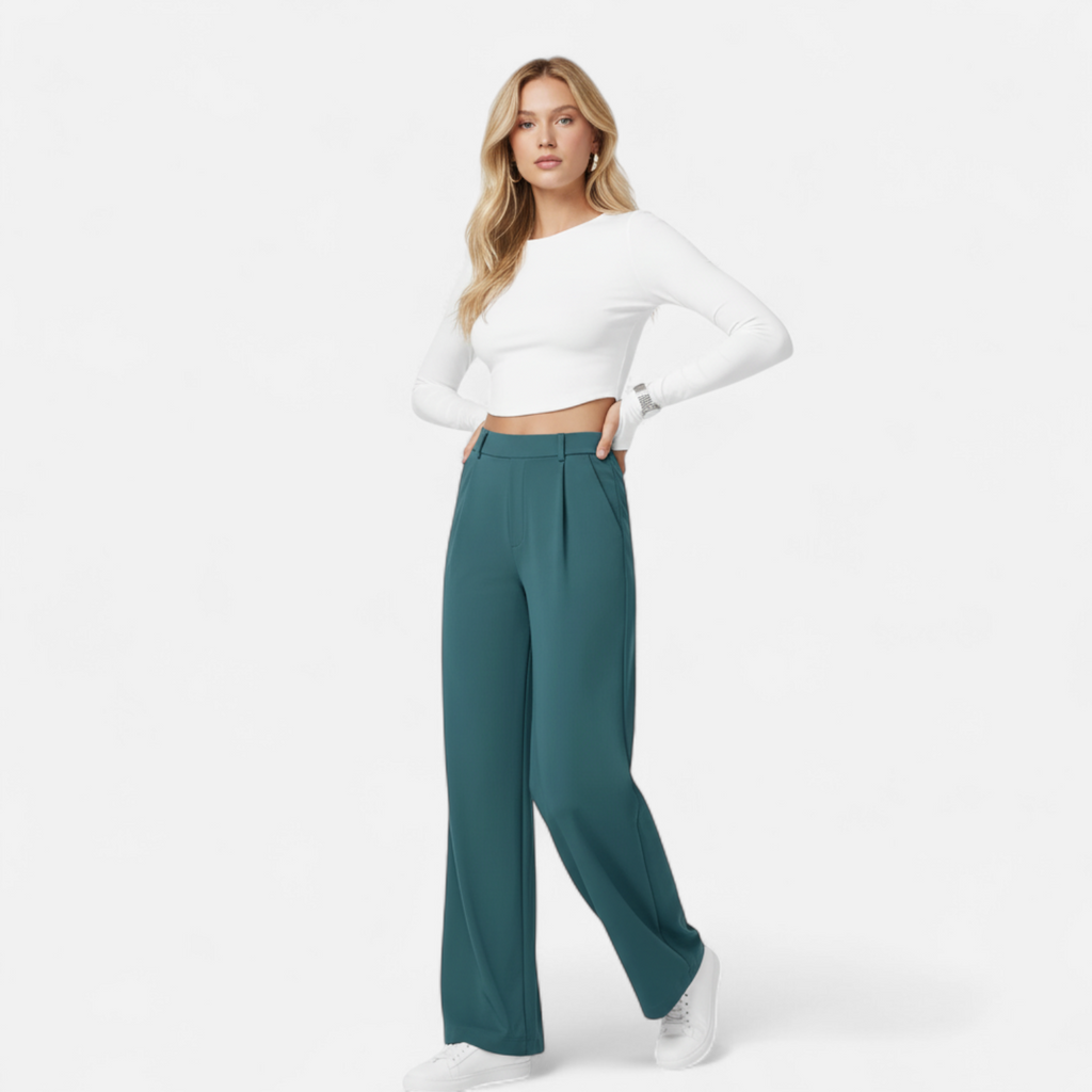 Amarendi | Pantalon Femme De Costume Droit Ajusté