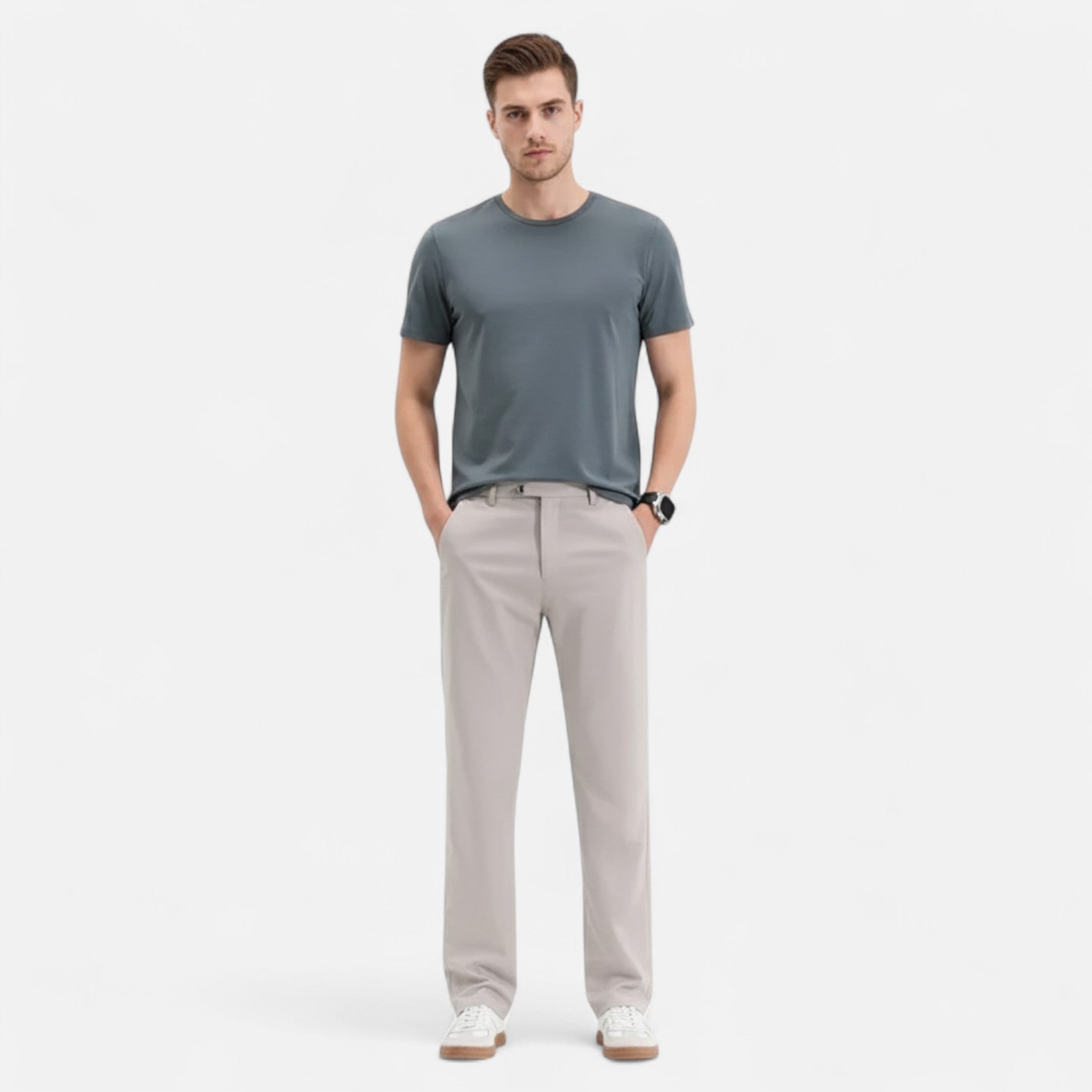 Amarendi | Pantalon Homme Taille Élastique Décontracté