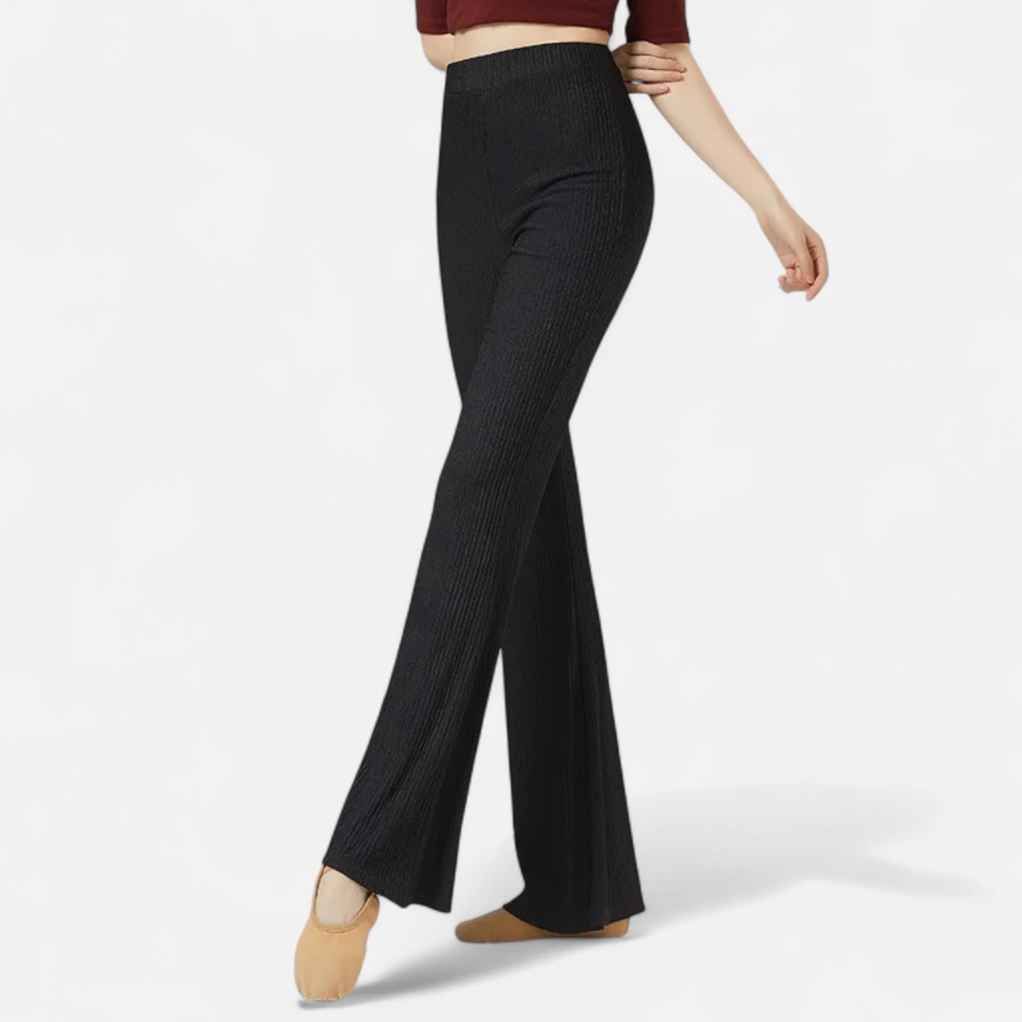 Amarendi | Pantalon Femme Plissé À Jambes Larges