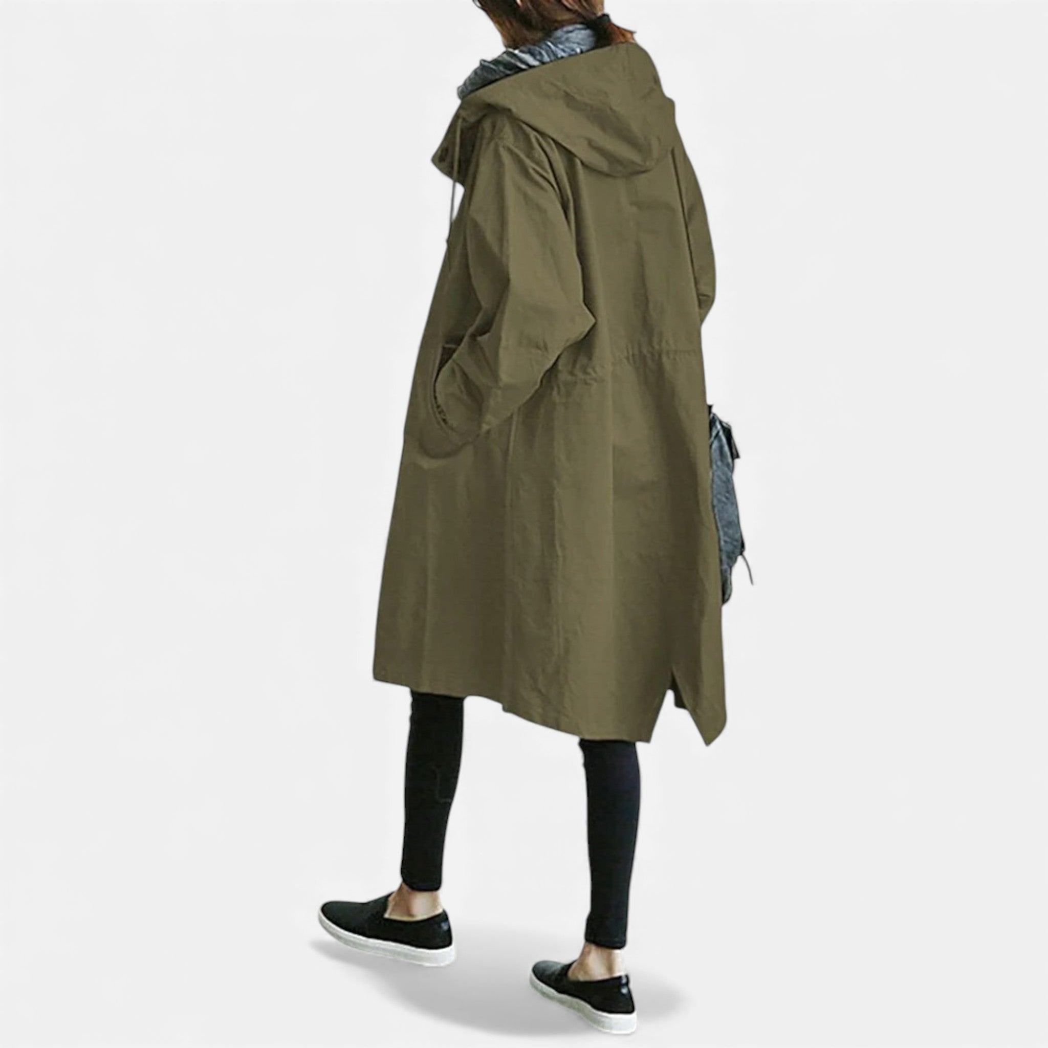 Amarendi | Trench Femme – Capuche Élégante